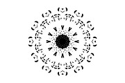 Black and White Mandala Patterns Set, a Decorative Illustration by NJ Himel (Thumbnail 15 of 101)