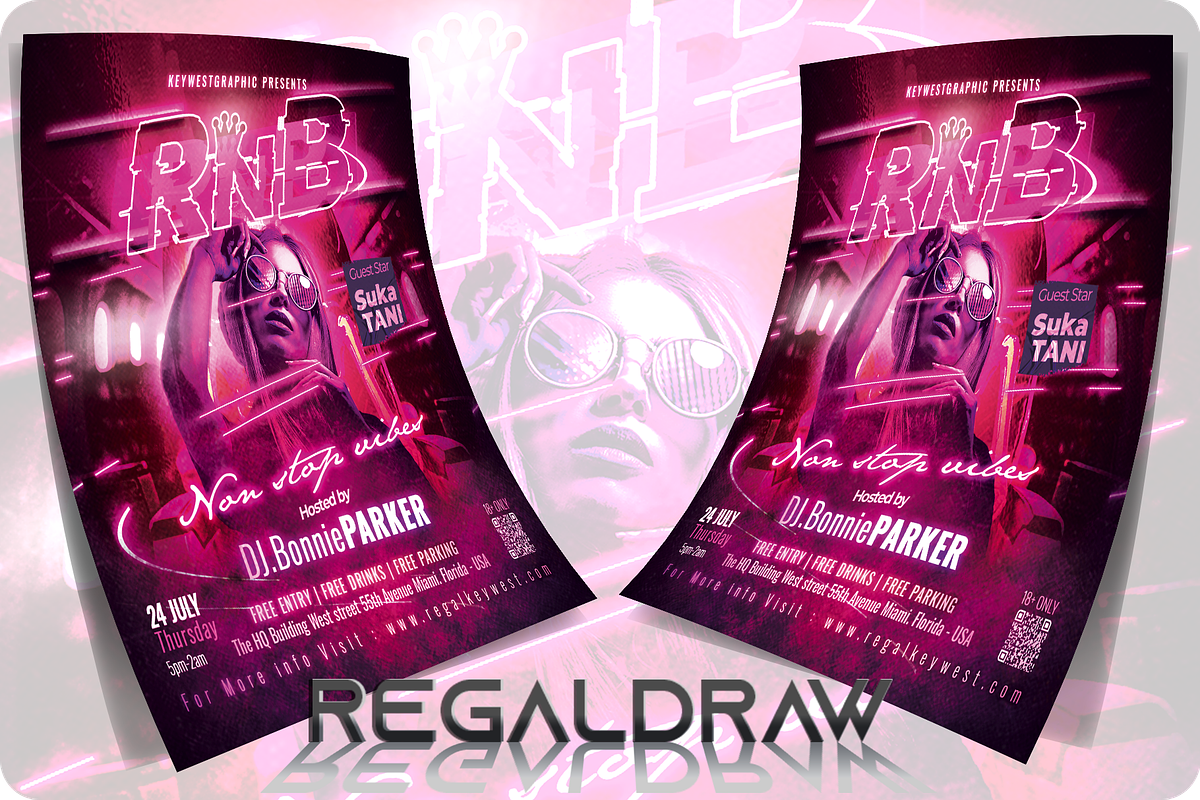 RnB Music Flyer, a Flyer Template by regalDRAW (Photo 2 of 3)