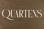 Quartens New Modern Display, a Serif Font by Storytype Studio (Thumbnail 1 of 15)