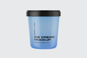 Matte Ice Cream Round Box