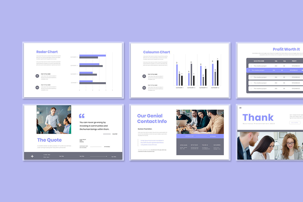Genial Presentation Template, a Presentation Template by Analogous Temp (Photo 5 of 5)