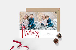 Christmas Card Template CD149