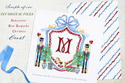 Nutcracker Burgundy Blue Crest, a Decorative Illustration by LABFcreations (Thumbnail 3 of 4)