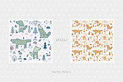 Wolf & Forest - Patterns & Posters, a Pattern Graphic by AllNikArt (Thumbnail 4 of 8)