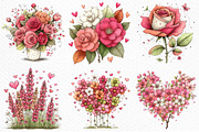 Whimsical Valentine’s Day Flowers, an Illustration by Craft Nest (Thumbnail 3 of 11)