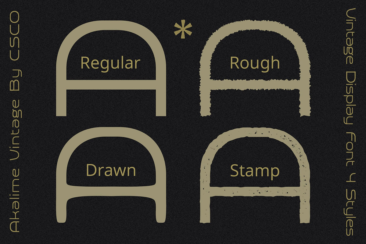 Akalime Vintage, a Sans Serif Font by Craft Supply Co. (Photo 4 of 8)