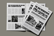 Modern Black and White Newspaper, a Stationery Template by MightyDesign (Thumbnail 1 of 8)
