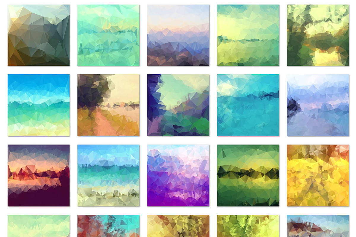 Triangles LANDSCAPES Collection, a Texture Graphic by ekaart (Photo 10 of 10)