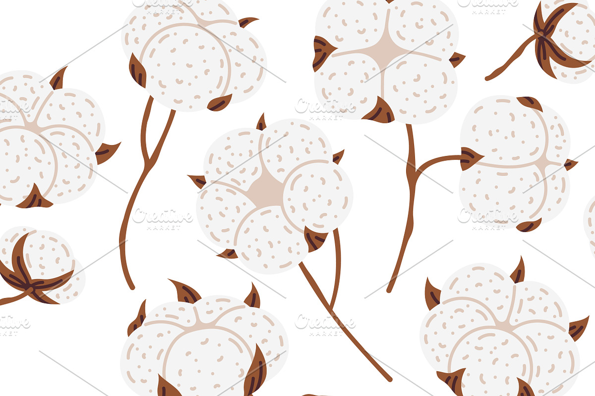 Cotton flowers, a Decorative Illustration by Torontotokio (Photo 3 of 5)
