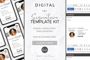Gmail Signature & Digital Biz Card, an Email Template by Thirty One Palms Studio