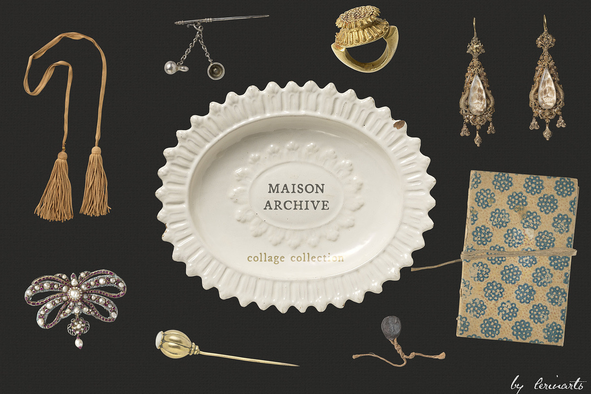Maison Archive Collage Collection, an Object Graphic by lerinartstudio (Photo 4 of 11)