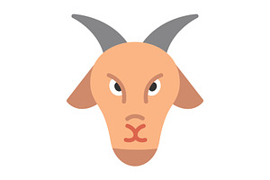 Goat Flat Icon, a Duotone Icon by Pexelpy