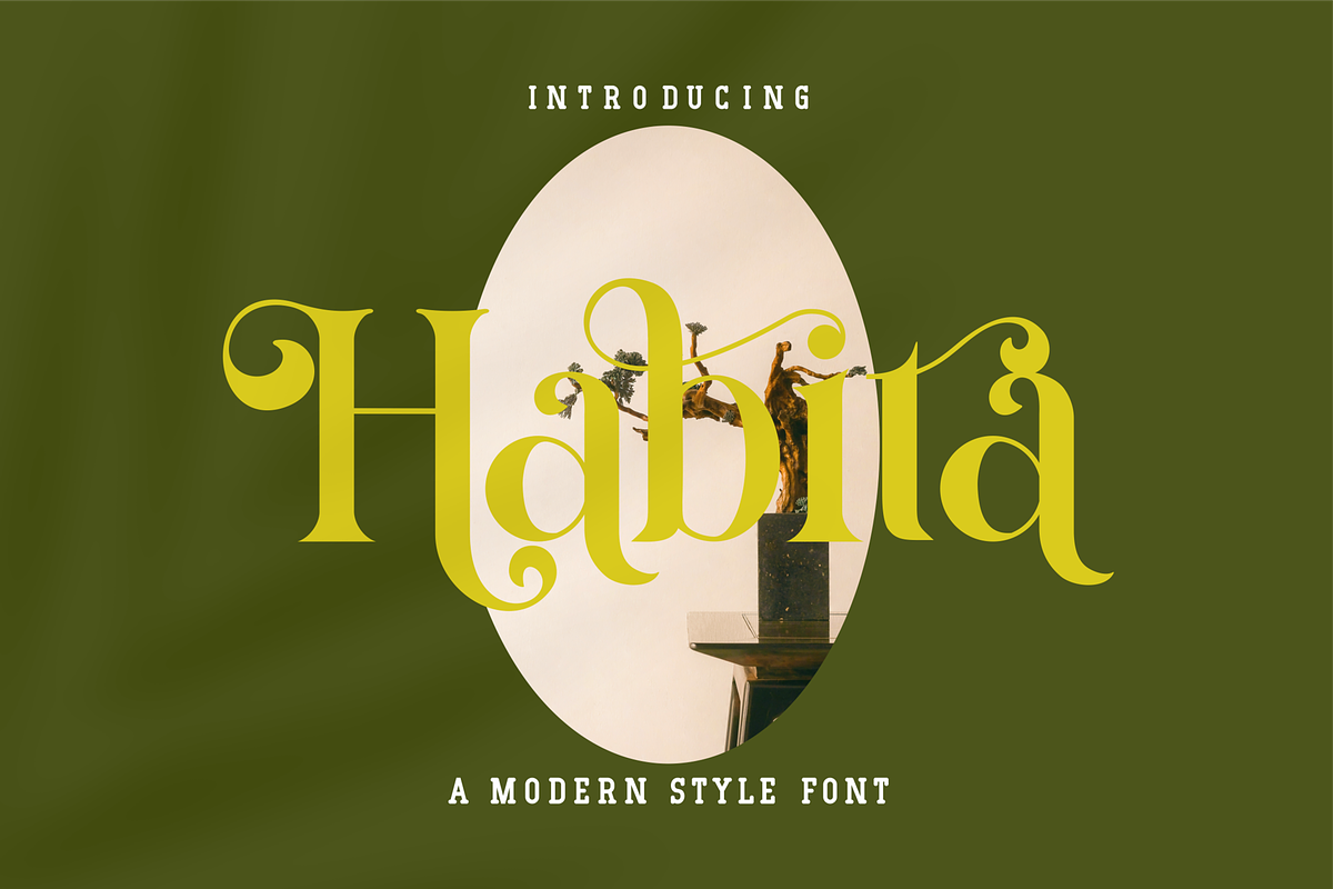 Habita - Serif Font, a Serif Font by blunesia (Photo 1 of 6)