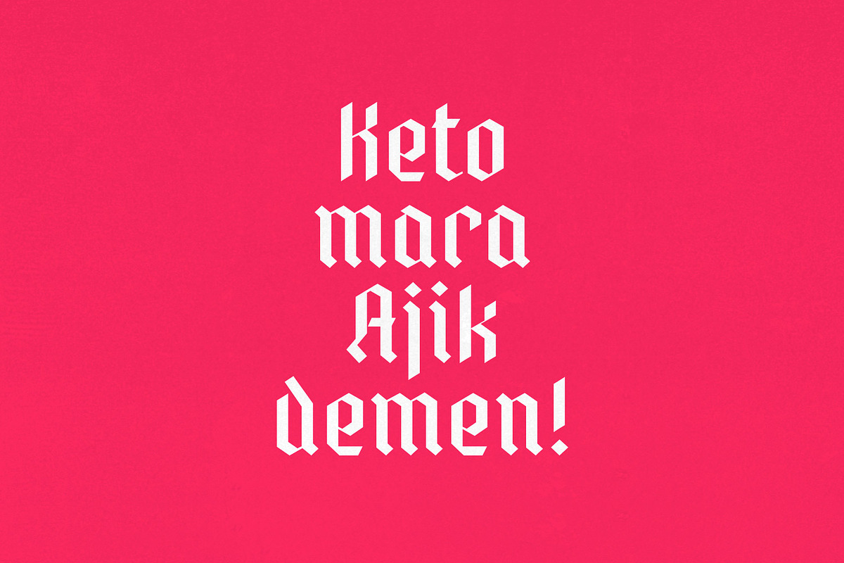 Kali Maya | Variable Gothic Typeface, a Blackletter Font by creativemedialab (Photo 7 of 12)