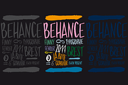 Behance, a Handwritten Font by La Boite Graphique (Thumbnail 5 of 5)