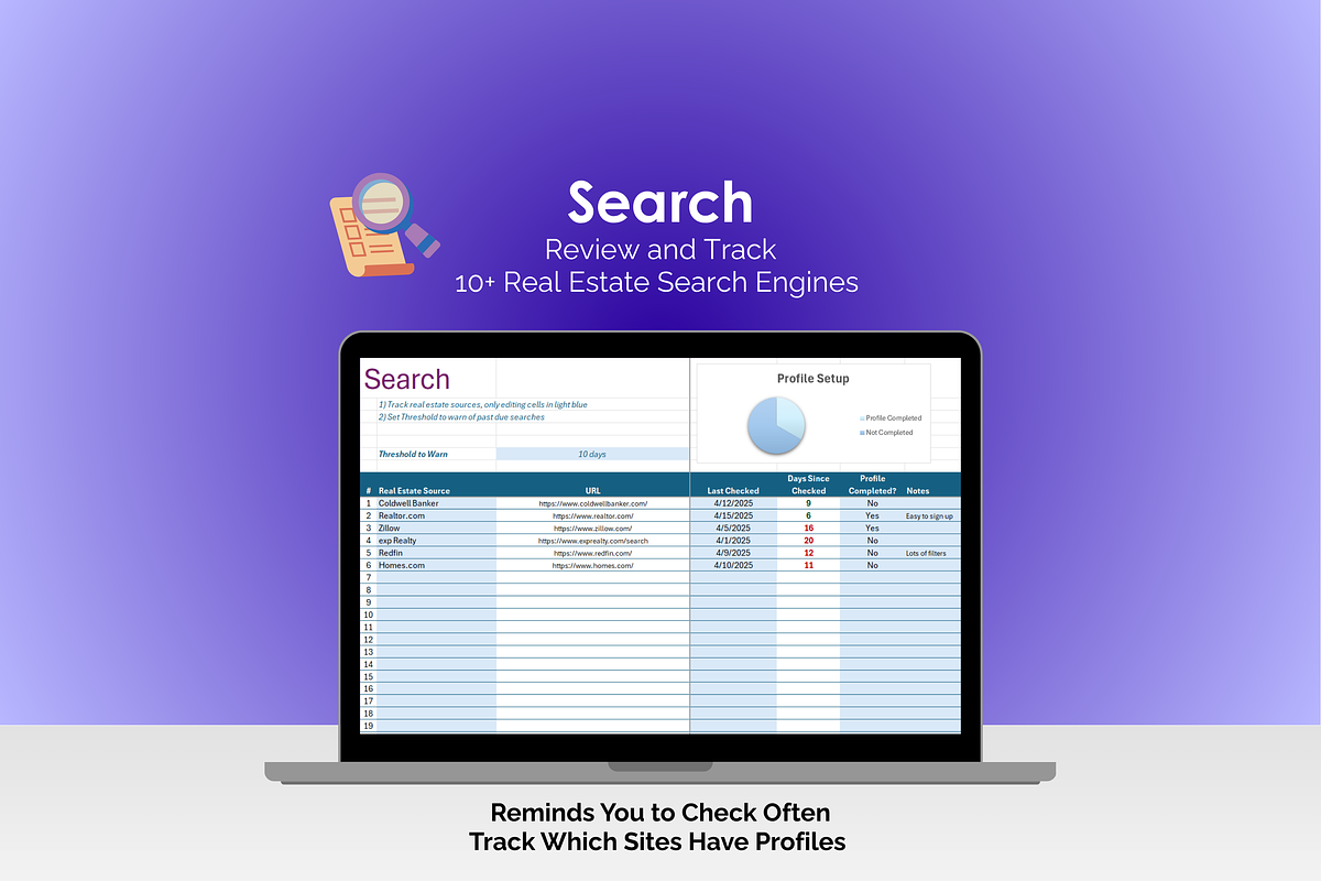 House Search Excel Tool preview 2