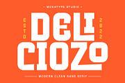 Deliciozo - Modern Clean Sans, a Sans Serif Font by Mokatype Studio (Thumbnail 1 of 11)