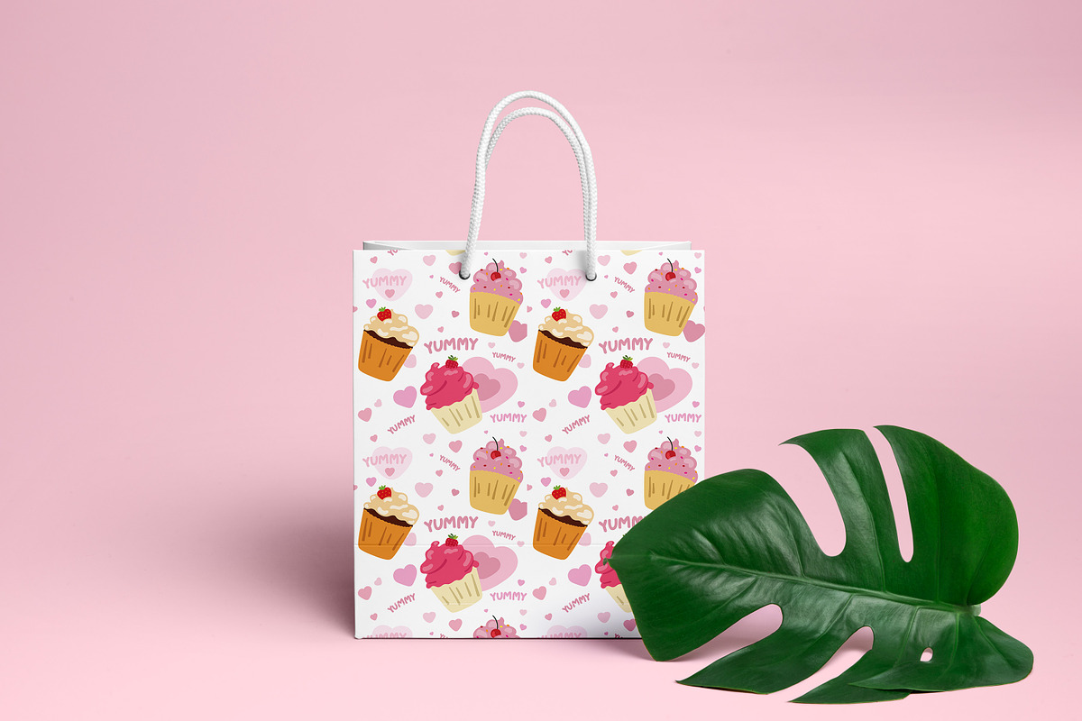 Cupcake Seamless Pattern, a Pattern Graphic by Digital Studio (Photo 11 of 12)