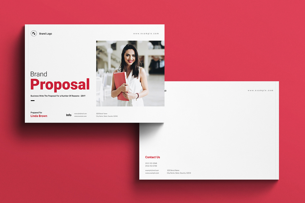 Brand Proposal Template Landscape, a Brochure Template by E-Type