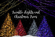 Bokeh Christmas trees and lights, an Object Graphic by Paper Farms (Thumbnail 1 of 4)