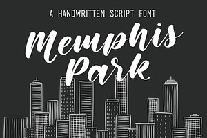 Memphis Park Script Font 