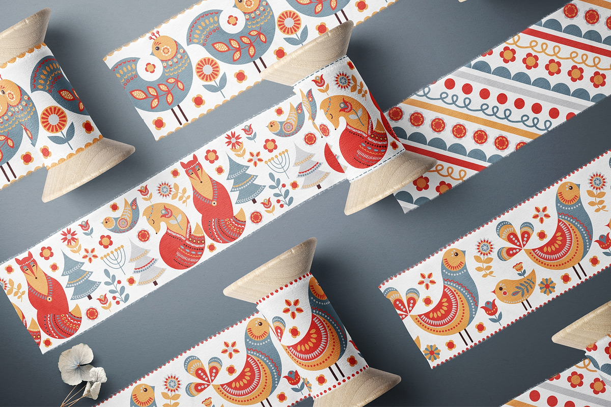Scandinavian Borders, a Pattern Graphic by Irina Skaska (Photo 3 of 8)