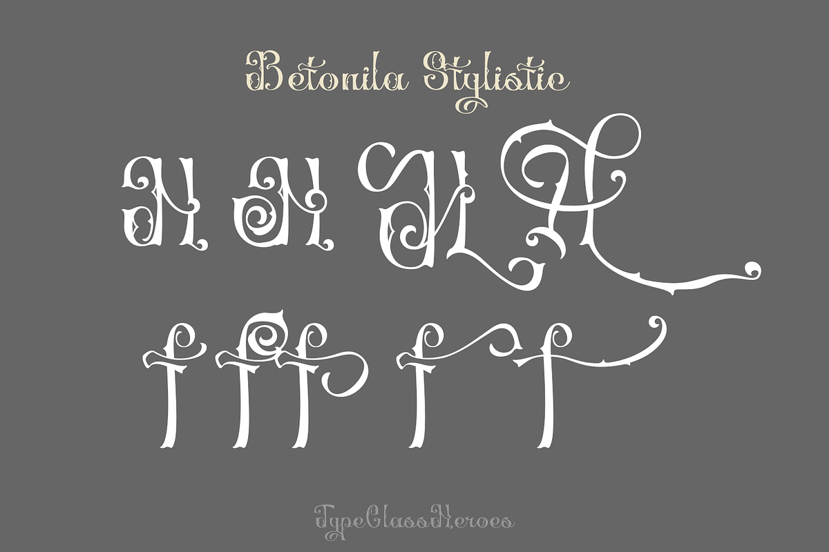 Betonila Decorative Font, a Blackletter Font by TypeClassHeroes (Photo 5 of 10)