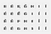Genie - Op art font, a Font by SelfBuild Type (Thumbnail 12 of 19)