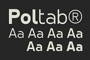 Poltab Font, a Sans Serif Font by Glyphminds Studios (Thumbnail 9 of 11)