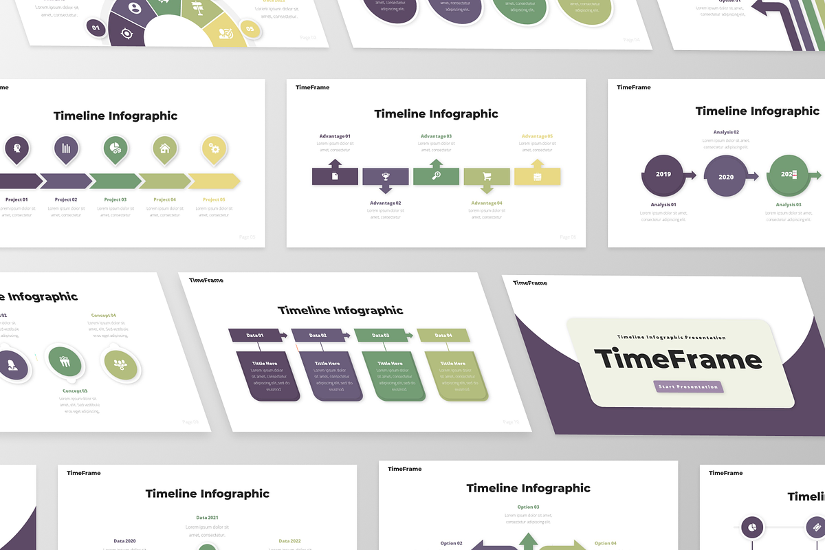 TimeFrame - Infographic Google Slide, a Presentation Template by GraphauseProject (Photo 2 of 6)
