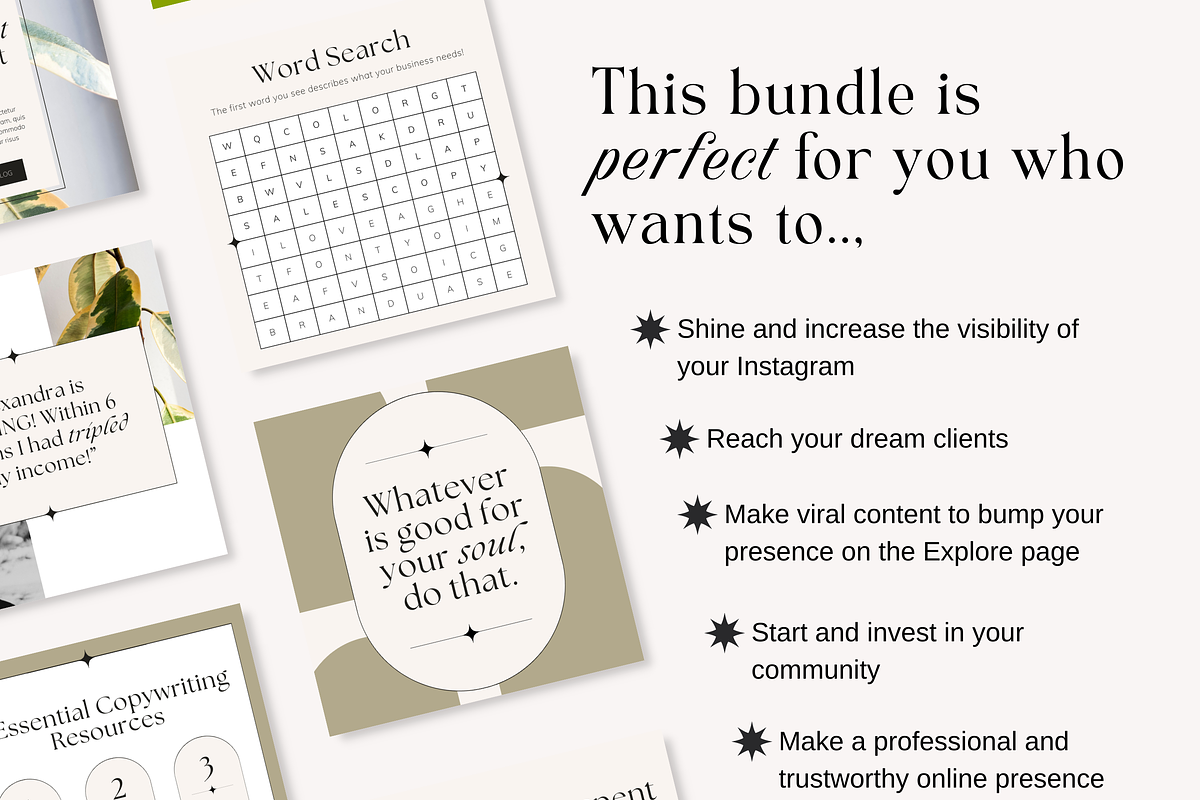 Instagram Post Template Luxe Canva, a Social Media Template by HerstedHertz (Photo 9 of 9)