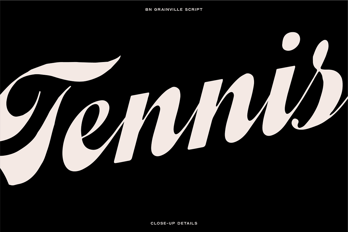 Grainville Script Font preview 4