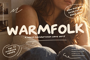 SA Warmfolk – Cozy Handwritten Font