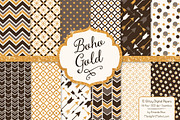 Chocolate Bohemian Glitter Patterns, a Pattern Graphic by Amanda Ilkov (Thumbnail 1 of 3)
