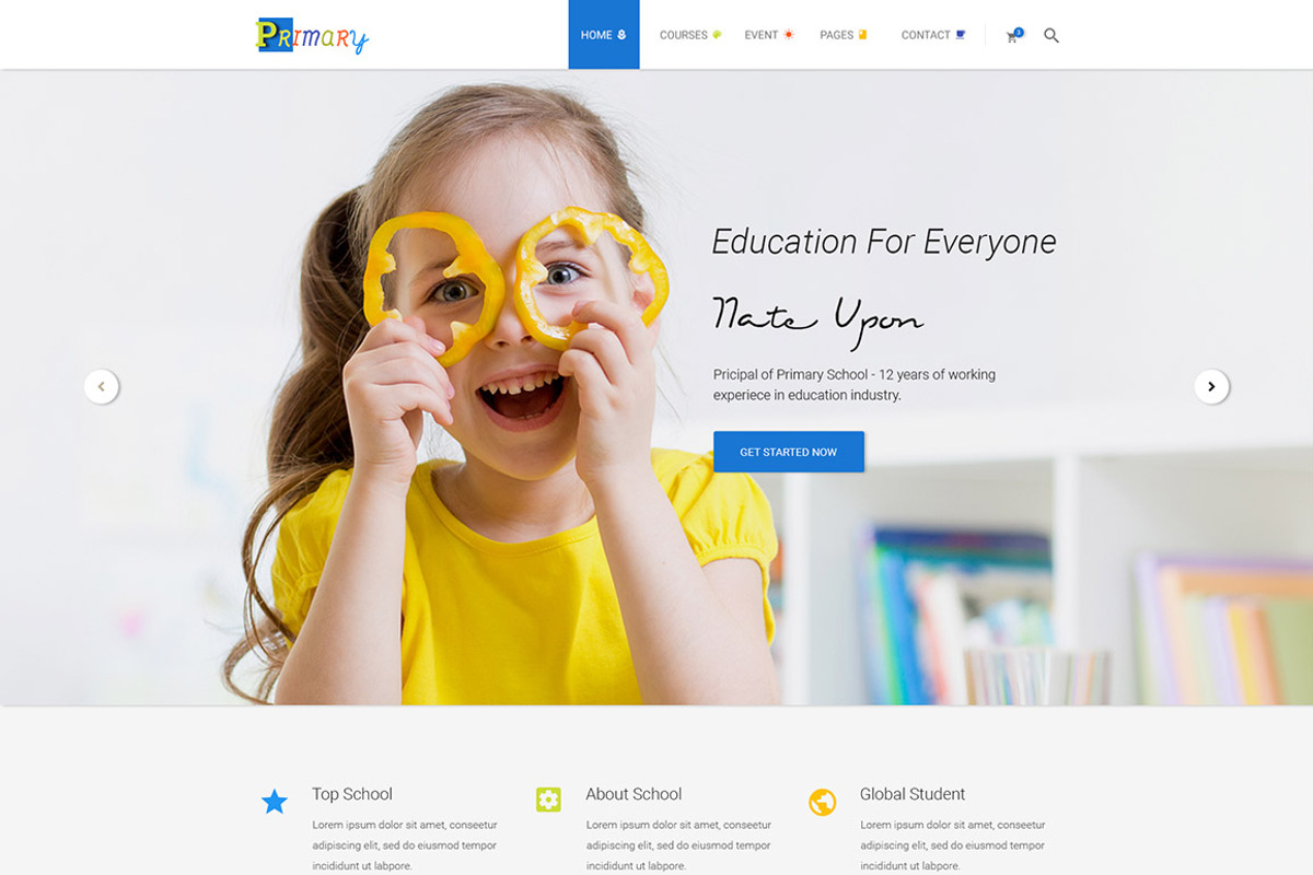 Primary - Unique Education Wordpress, a WordPress Template by Knighthemes (Photo 2 of 17)