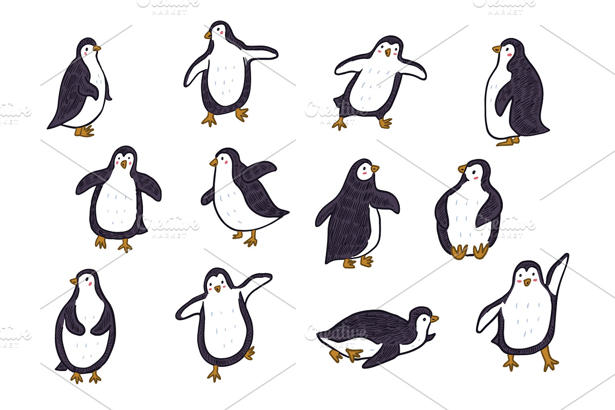Winter Penguins, a Pattern Graphic by GooseFrol (Photo 3 of 8)