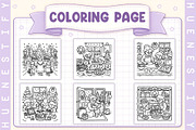 Christmas at Grandma’s Coloring Book, a Seasonal Illustration by HueNestify (Thumbnail 3 of 4)