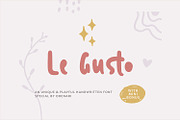 Le Gusto 50% OFF, a Font by Orenari (Thumbnail 1 of 16)