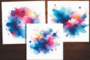 Abstract Colorful Watercolor Splash, an Illustration by Lesia.kabakova (Thumbnail 3 of 3)