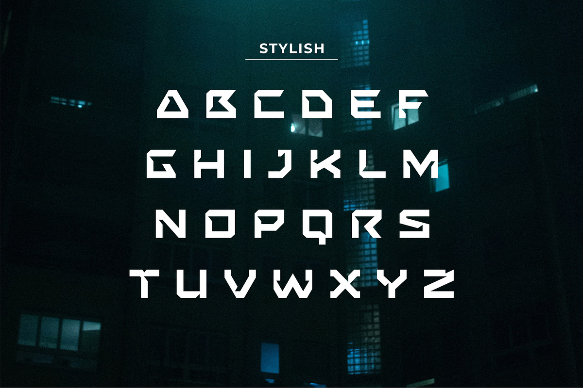 XERUYAK FONT, a Sans Serif Font by Kreabie (Photo 3 of 5)