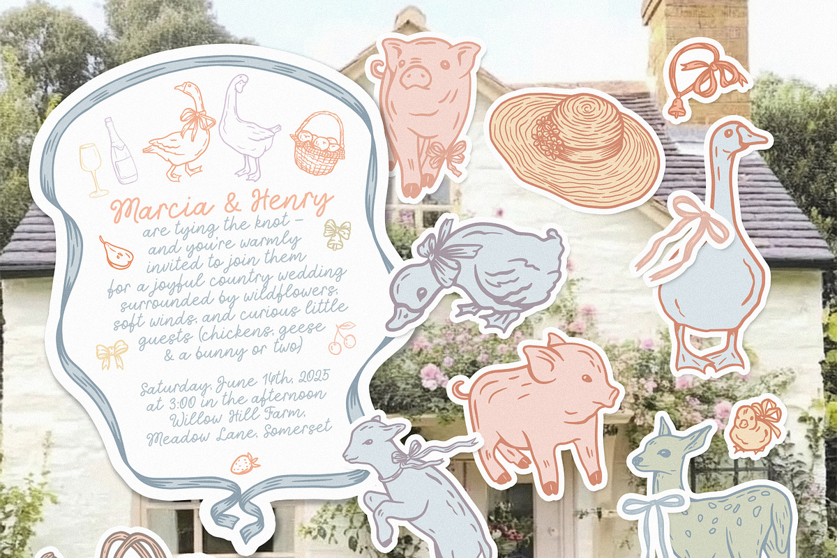 Village Romance - Whimsical Graphics, an Object Graphic by AnMark (Photo 4 of 16)