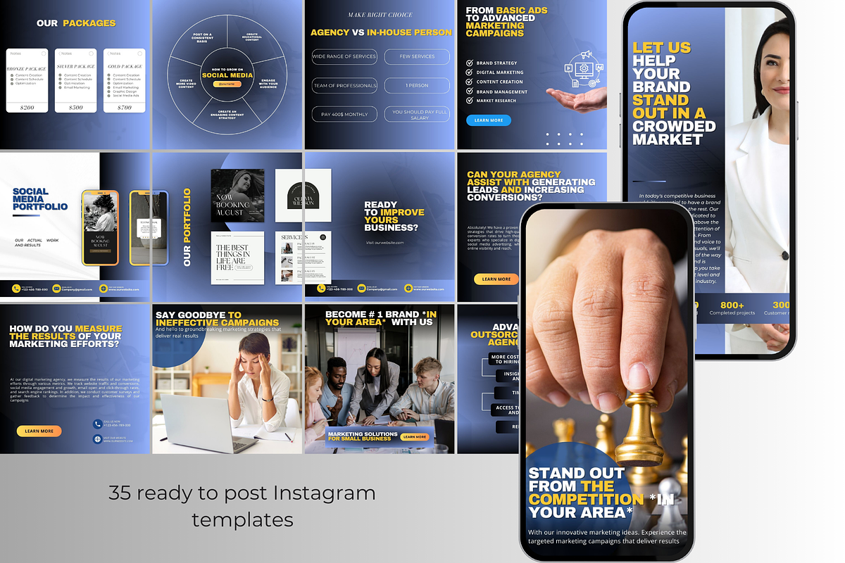 Marketing canva template instagram, a Social Media Template by Design Pro Templates (Photo 5 of 5)