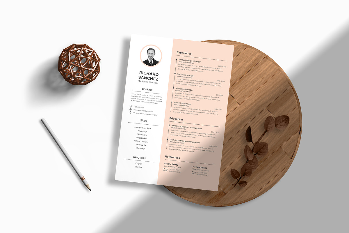 ATS Resume Template | Modern Resume, a Resume Template by DreamStudio-eg (Photo 5 of 5)