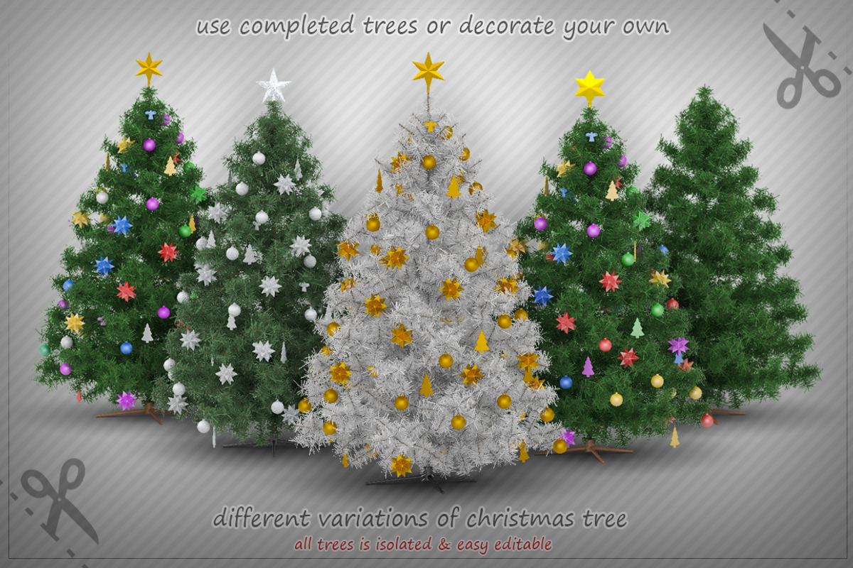 Christmas Tree and Toys mock-up set, an Object Graphic by stallfish's art store (Photo 5 of 8)