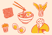 Korean Food Vector Illustrations, a Food Illustration by Studio Papercuts (Thumbnail 9 of 10)