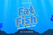 Fat Fish - Cartoon Gaming Font, a Sans Serif Font by Modestype Studio (Thumbnail 1 of 11)