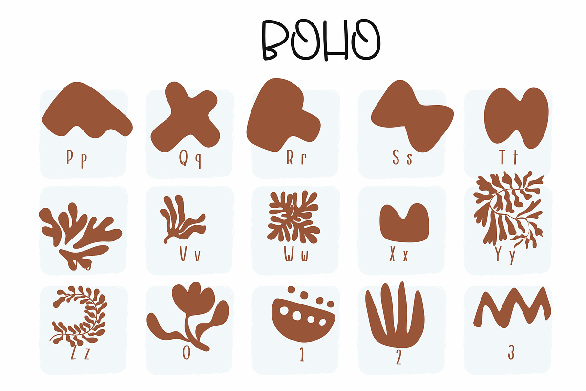 Boho | Symbols Fonts preview 3
