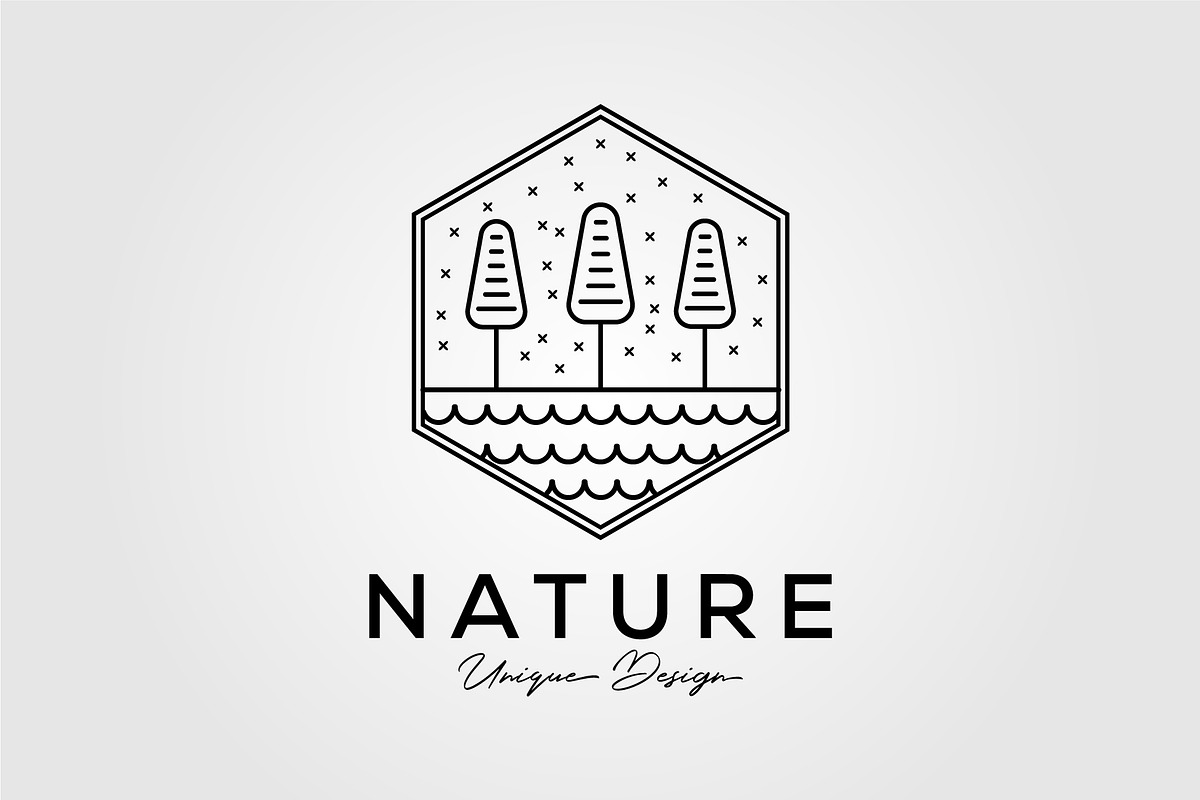 abstract fir and pine tree logo, an Icon by Rizkaarishandy_shop (Photo 2 of 2)