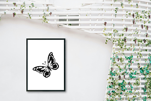 55 Butterfly Silhouettes PNG Clipart