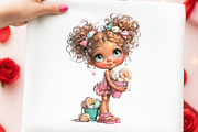 Whimsical Summer Beach Girl Clipart, an Illustration by Digital Artistic99 (Thumbnail 10 of 11)